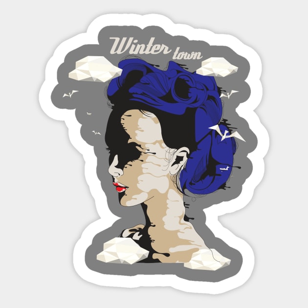 Winter town Sticker by Nikolaoskoul